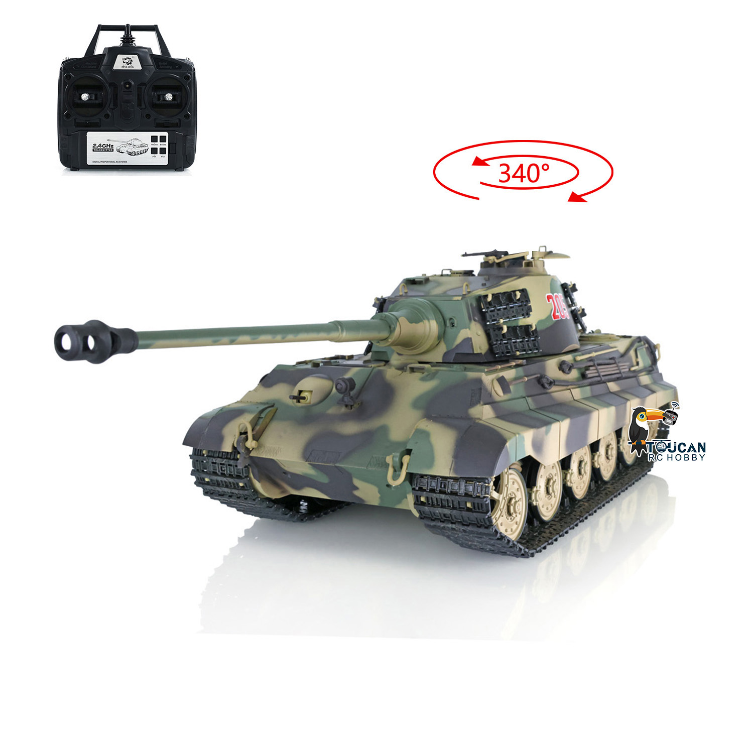 2.4G Heng Long 1/16 RTR RC Tan - Rc Hobby Kings 评论和价格